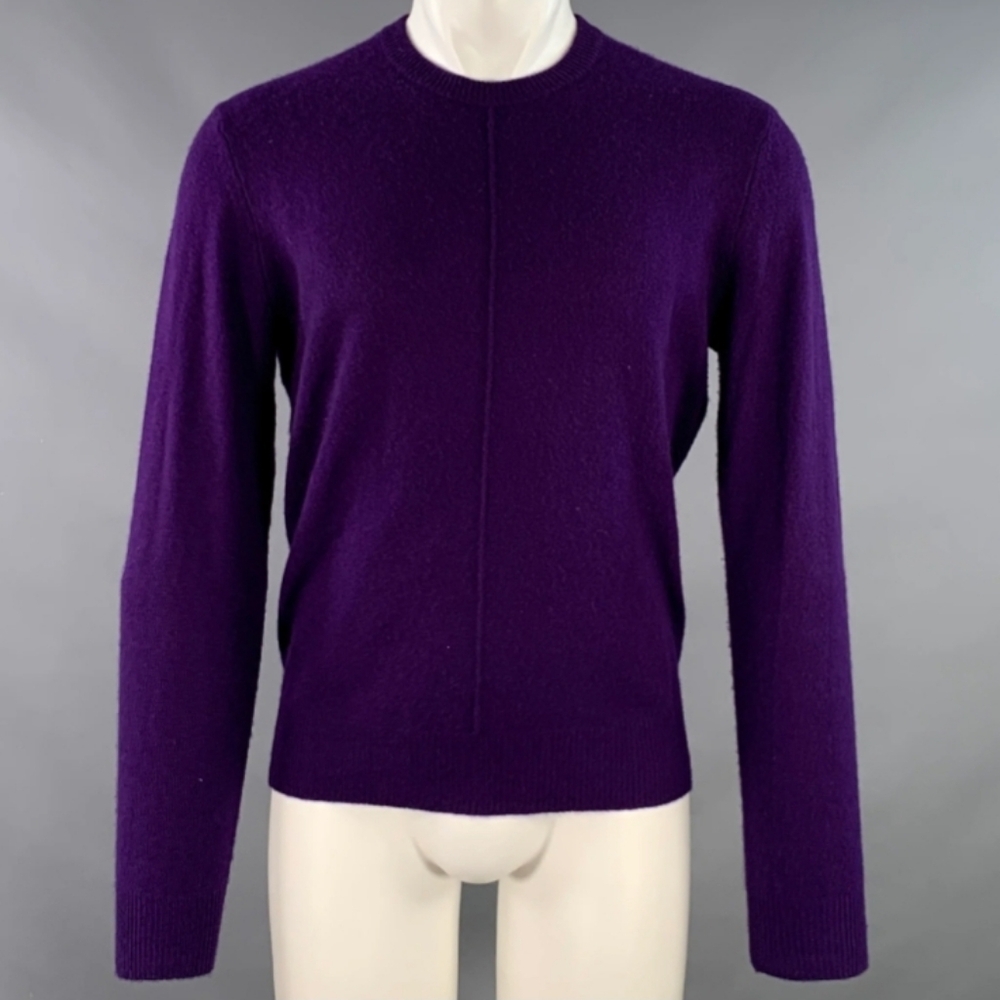 A.T.M Anthony Thomas Melillo Cashmere Crew Neck Purple Sweater Men's Size M